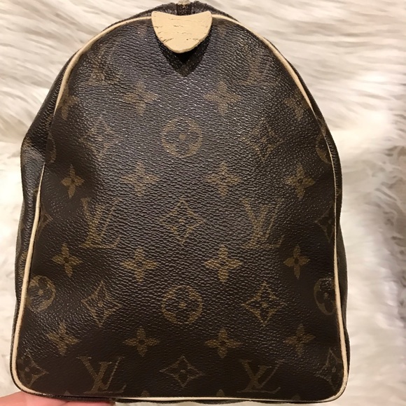 PAINTED Authentic Louis Vuitton Speedy 30  #7.9B - Picture 4 of 8